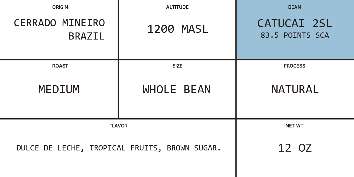 Catucai 2SL Coffee